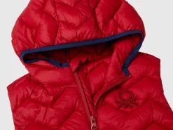 Padded vest with hood