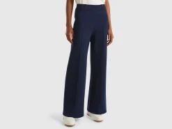 Palazzo trousers in viscose blend