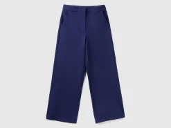 Palazzo trousers in viscose blend