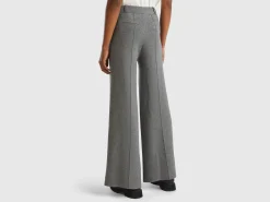 Palazzo trousers in viscose blend
