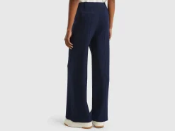 Palazzo trousers in viscose blend