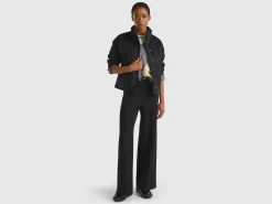 Palazzo trousers in viscose blend