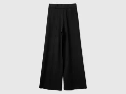 Palazzo trousers in viscose blend