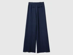 Palazzo trousers in viscose blend