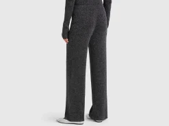 Palazzo trousers with lurex