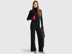 Palazzo trousers with lurex