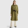 Parka in cotton and nylon "Rain Defender" blend