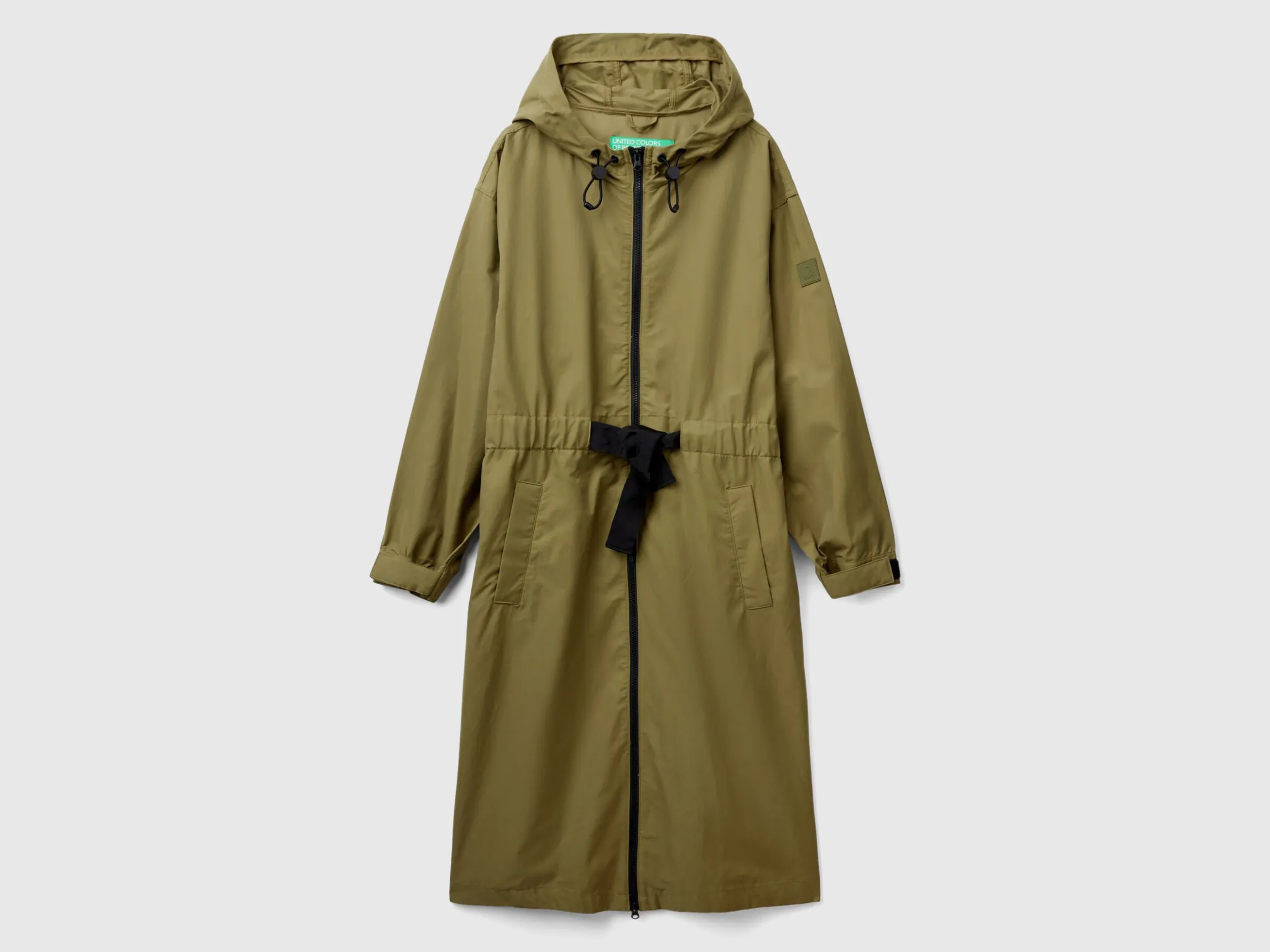 Parka in cotton and nylon "Rain Defender" blend