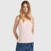 Pastel pink tank top in pure cotton