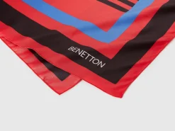 Patterned foulard in recycled fabric