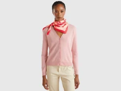 Patterned foulard in recycled fabric