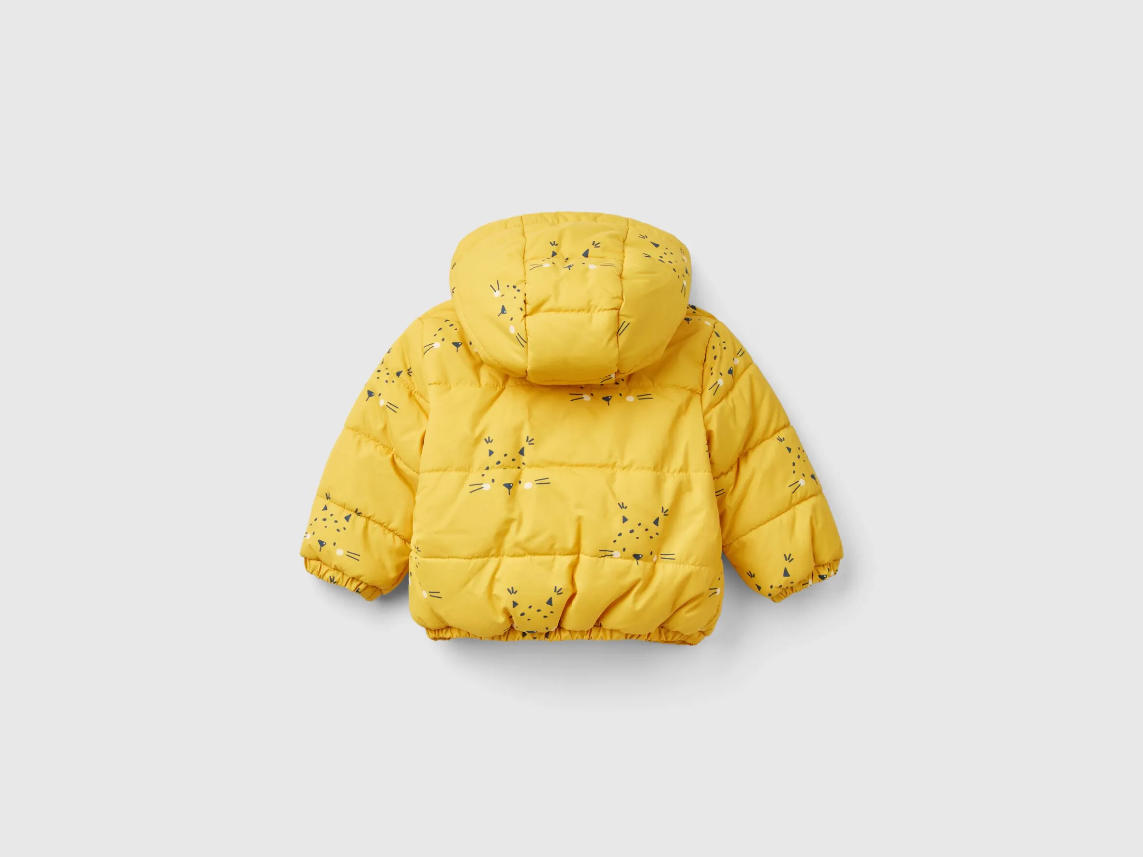 Patterned jacket with zip and hood