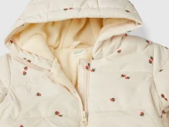 Patterned jacket with zip and hood