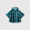 Patterned rain poncho