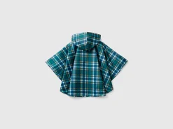 Patterned rain poncho