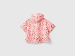 Patterned rain poncho