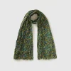Patterned scarf in viscose