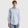 Patterned shirt in organic cotton