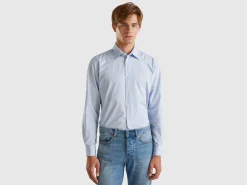 Patterned shirt in organic cotton