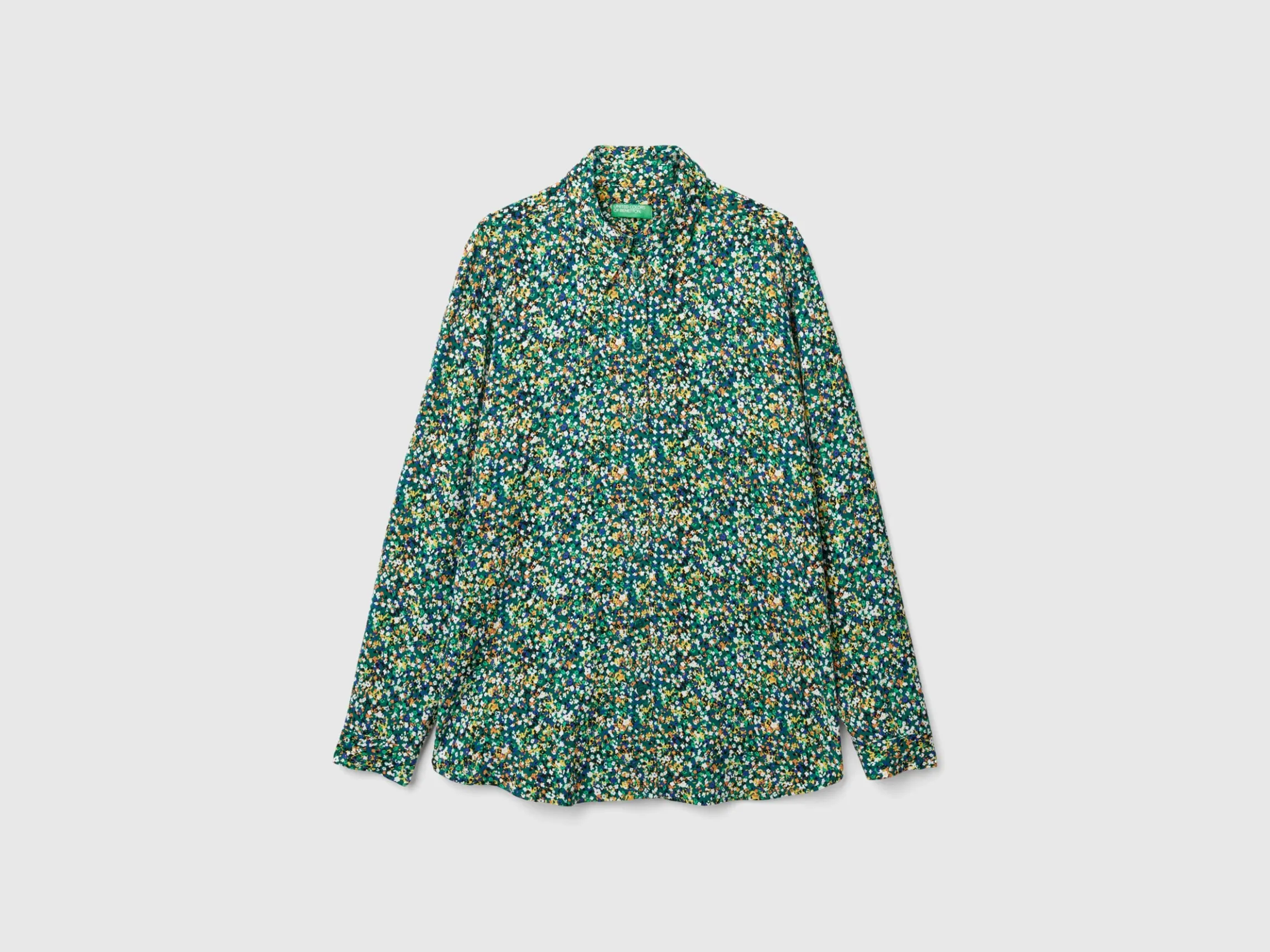 Patterned shirt in viscose