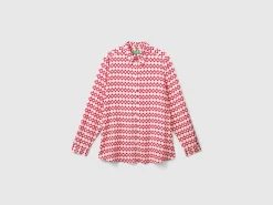Patterned shirt in viscose
