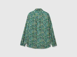 Patterned shirt in viscose