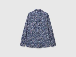 Patterned shirt in viscose