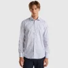 Patterned slim fit shirt
