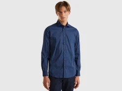 Patterned slim fit shirt