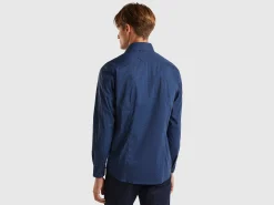 Patterned slim fit shirt