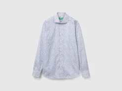 Patterned slim fit shirt