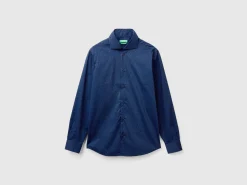 Patterned slim fit shirt