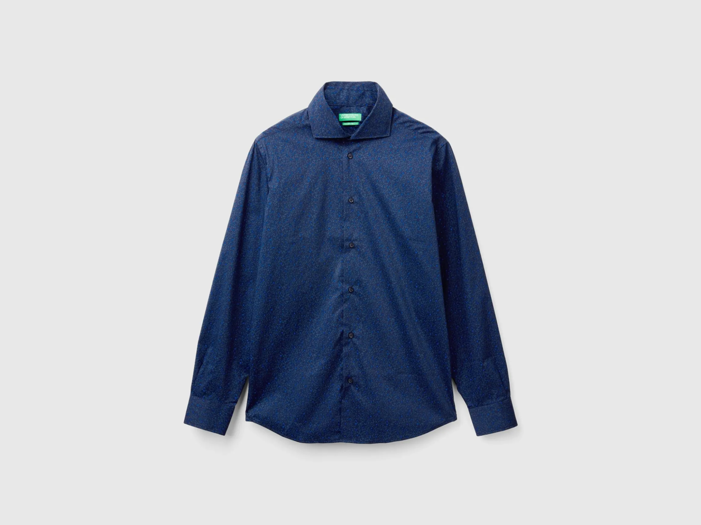 Patterned slim fit shirt