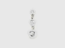 Pendant earrings with roses