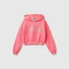 Pink Barbie sweatshirt with rhinestones