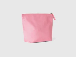 Pink clutch in pure cotton