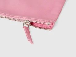 Pink clutch in pure cotton