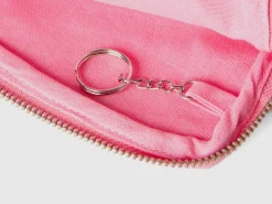 Pink keychain and coin purse