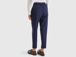Pinstripe flannel trousers