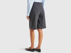 Pinstriped bermudas
