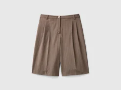 Pinstriped bermudas