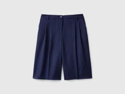 Pinstriped bermudas