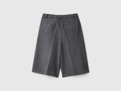 Pinstriped bermudas