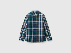 Plaid shirt in 100% cotton
