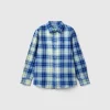 Plaid shirt in 100% cotton