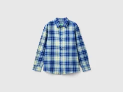 Plaid shirt in 100% cotton