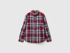 Plaid shirt in 100% cotton