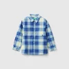 Plaid shirt in 100% cotton