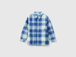 Plaid shirt in 100% cotton