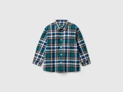 Plaid shirt in 100% cotton